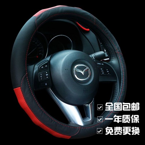 【歡動(dòng)】四季手縫真皮汽車方向盤套 真正頭層牛皮